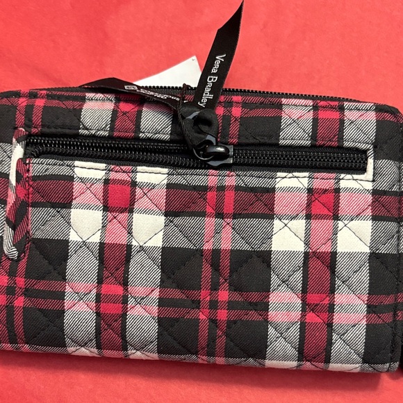 Vera Bradley Pink and Black Plaid Wallet - Picture 4 of 5